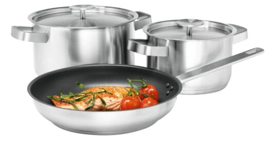 Electrolux E3SS, Rustfritt stål, Rustfritt stål, 3 stykker
