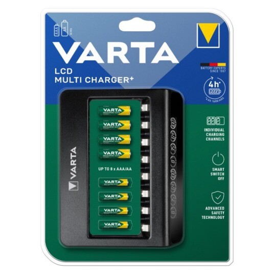 Varta Rask batterilader med overvåking