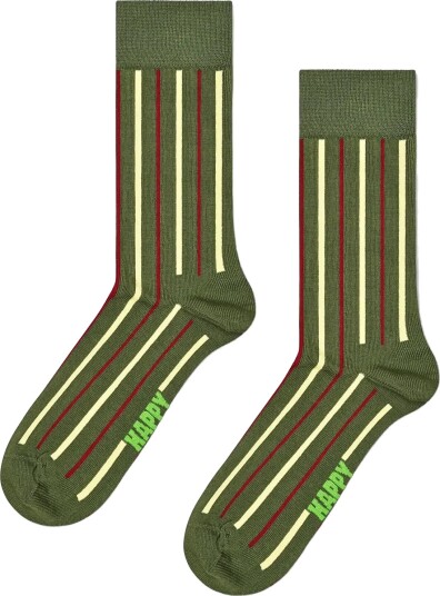 Happy Socks Vertical Stripe Sock Green 41 46