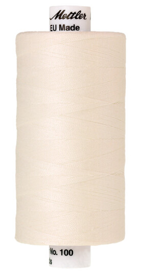 Mettler, Seralon 1000m Farge nr 1000 Eggshell