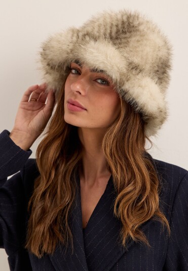Bubbleroom Faux Fur Bucket Hat
