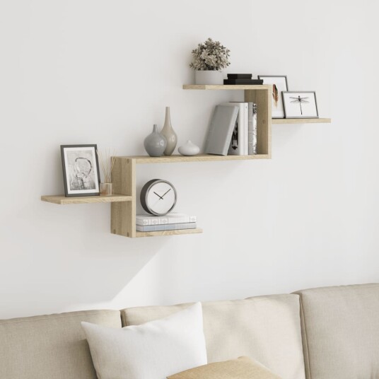 Vegghylle sonoma eik 104x15x49 cm konstruert tre Vegghylle sonoma eik 104x15x49 cm konstruert tre