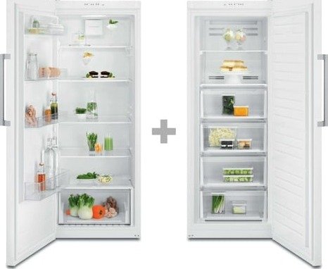 Electrolux Lrb2de33w+ Lut2ne32w Pakketilbud - Kjøleskap Og Frysere