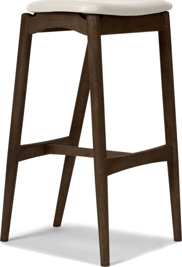 Sibast Furniture No 7 Barkrakk 65 Ryggløs Mørk Oljet Eik/Silke Lysegrå Sibast Furniture No 7 Barkrakk 65 Ryggløs Mørk Oljet Eik/Silke Lysegrå