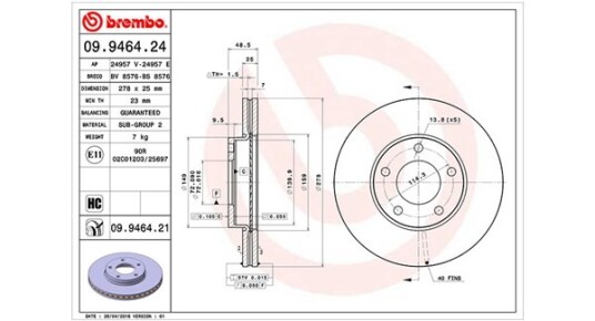Bremseskive MAGNETI MARELLI 360406056700
