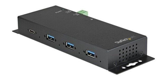 StarTech.com 4 Port USB C Hub 10Gbps - Metal Industrial USB 3.2/3.1 Gen 2 Type-C Hub - 3A/1C - USB-C or USB-A Host - Mountable - ESD/Surge (HB31C3A1CME) - hub - 4 ports USB-hub - 4 porter - Svart StarTech.com 4 Port USB C Hub 10Gbps - Metal Industrial USB 3.2/3.1 Gen 2 Type-C Hub - 3A/1C - USB-C or USB-A Host - Mountable - ESD/Surge (HB31C3A1CME) - hub - 4 ports USB-hub - 4 porter - Svart