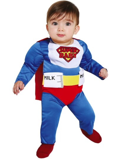 Bottle Man Superhelt Kostyme til Baby Strl 12 18 MND