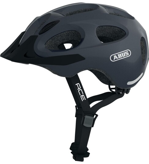 Abus Sykkelhjelm - Youn-I Ace - Glitrende Titan - Abus - 48-54 cm - Sykkelhjelm - Grå Abus Sykkelhjelm - Youn-I Ace - Glitrende Titan - Abus - 48-54 cm - Sykkelhjelm - Grå