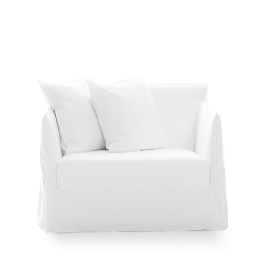 Gervasoni Gervasoni Ghost 09 Loveseat Lenestol Lino Bianco Gervasoni Gervasoni Ghost 09 Loveseat Lenestol Lino Bianco