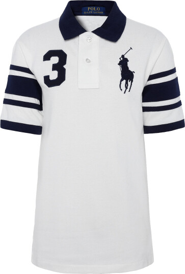 Ralph Lauren Kids 20/1 Mesh Knt Polo White 163 174