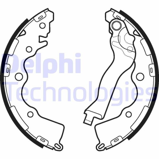 Bremsesko sett DELPHI LS2110 Bremsesko sett DELPHI LS2110