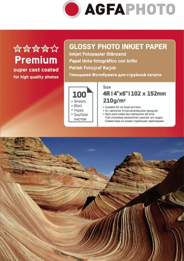 AgfaPhoto Fotopapir 10x15 cm Glossy 100 ark