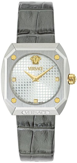 Versace Dameklokke VE9E00124 Antares Sølvfarget/Lær