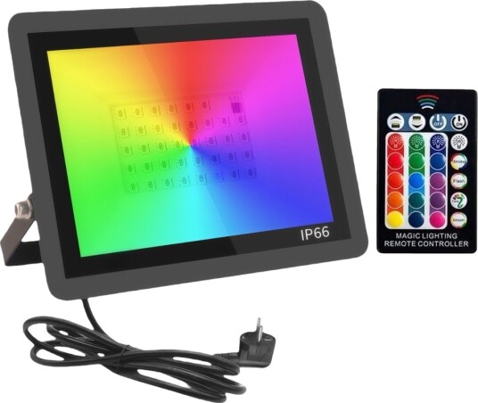 50W RGB lyskaster Arbeidslampe IP66 Kulør : RGB