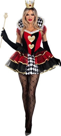 Hjerter Dame Deluxe Kostyme - Large