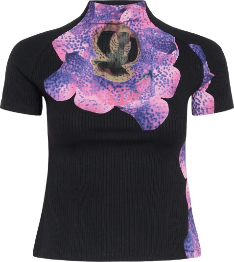 Desigual Ts_Orchidpruple_Lacroix BLACK M Desigual Ts_Orchidpruple_Lacroix BLACK M