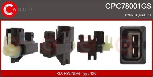 Trykkomformer, eksosstyring CASCO CPC78001GS