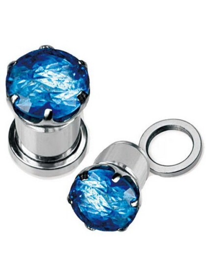 Enchanted Turquoise Stone Piercing Plugg Strl 4 mm