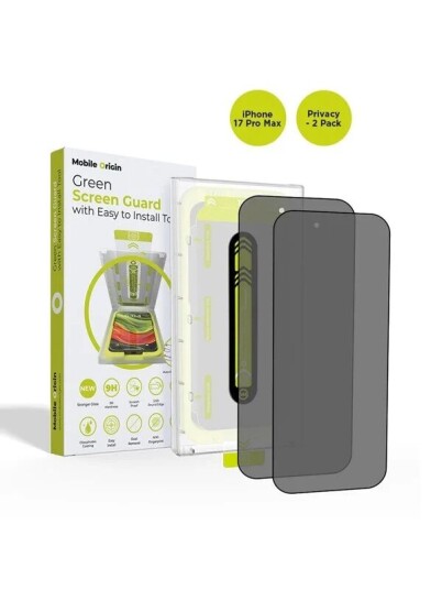 Mobile Origin Screen Guard Privacy with easy applicator 2 pack iPhone 17 Pro Max Mobile Origin Screen Guard Privacy with easy applicator 2 pack iPhone 17 Pro Max