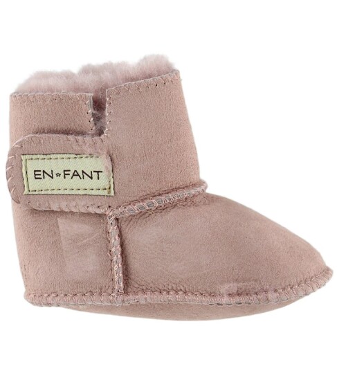 En Fant Lammeskinn Tøfler m. Fôr Rosa En Fant 25/26 Tøfler 25 26