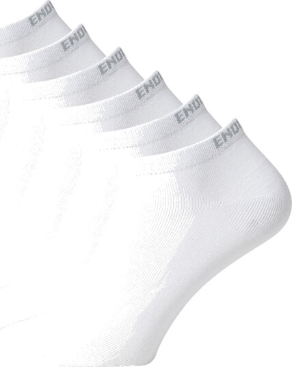 Endurance Ibi Low Cut 6 Pack Ankelstrømper Hvit 39 42
