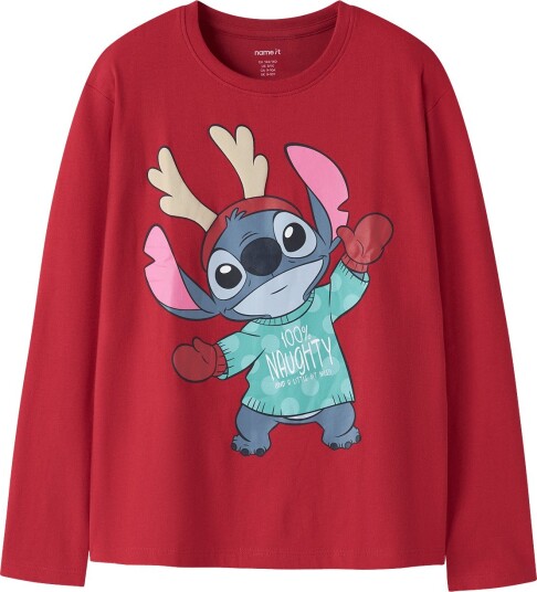 Name It Nkfsyra Stitch Ls Nreg Top Box Wdi BARBADOS CHERRY 122 128