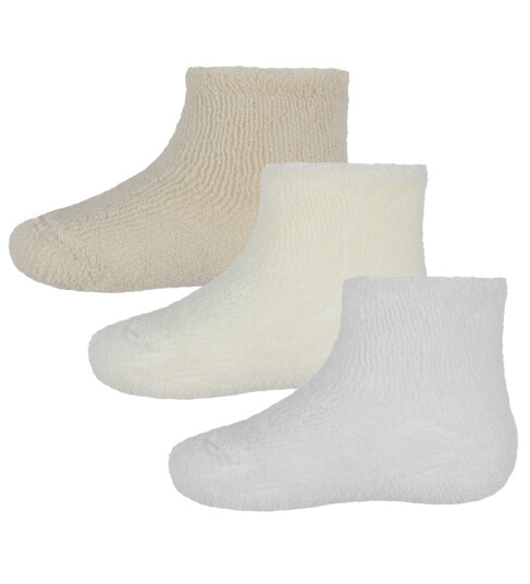 Condor Sokker 3 pack Frotté Beige/Hvit 3 6 md Sokker