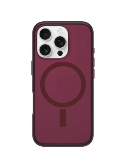 OtterBox Symmetry Clear MagSafe Apple iPhone 16 Pro Up Beet red