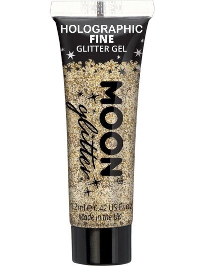 Gullfarget Holografisk Fint Glittergele Gullfarget Holografisk Fint Glittergele