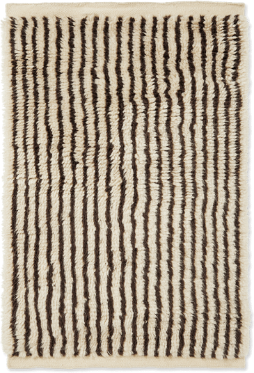 Ferm Living Kami teppe Off white-coffee 80x120 cm