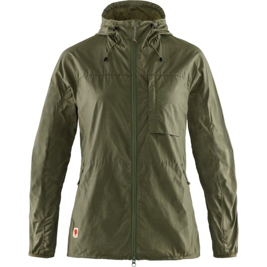 Fjellreven Women's High Coast Wind Jacket Green M