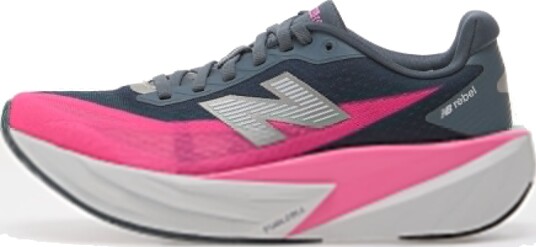 New Balance Women"s Fuelcell Rebel V5 Shadow Blue / Pink Heat 8 B
