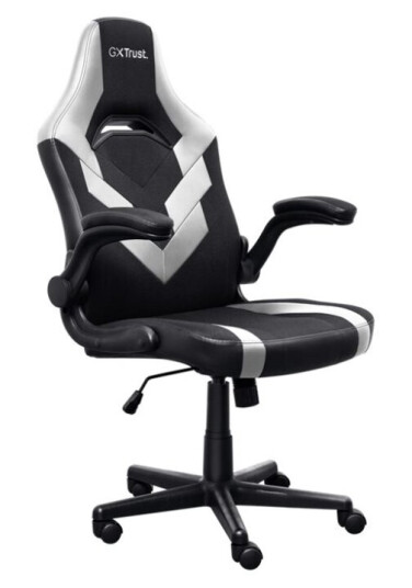 Trust Gxt 703W Riye - Spillestol - Armlener - L-Formet - Tipping - Roterende - Syntetisk Skinn Elastisk Stoff - Hvit Trust Gxt 703W Riye - Spillestol - Armlener - L-Formet - Tipping - Roterende - Syntetisk Skinn Elastisk Stoff - Hvit