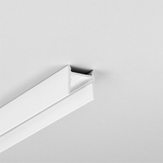 Topmet 2m aluprofil COZY12 C/U1 Hvit lakkert påbygging LED skinne Topmet 2m aluprofil COZY12 C/U1 Hvit lakkert påbygging LED skinne