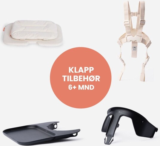 Kaos KAOS KLAPP Tilbehørspakke 6+ mnd Sort