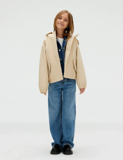 Calvin Klein Lw Technical Parka Jacket Cream 164