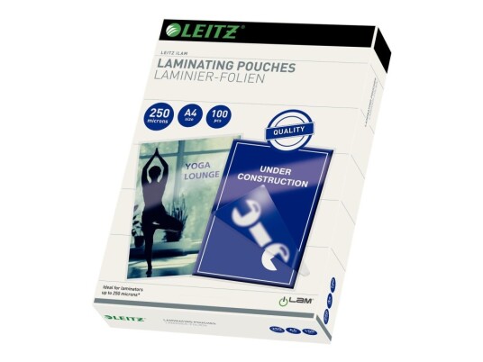 Leitz 100-Pack Gjennomsiktig Gjennomsiktig Lamineringsfilm