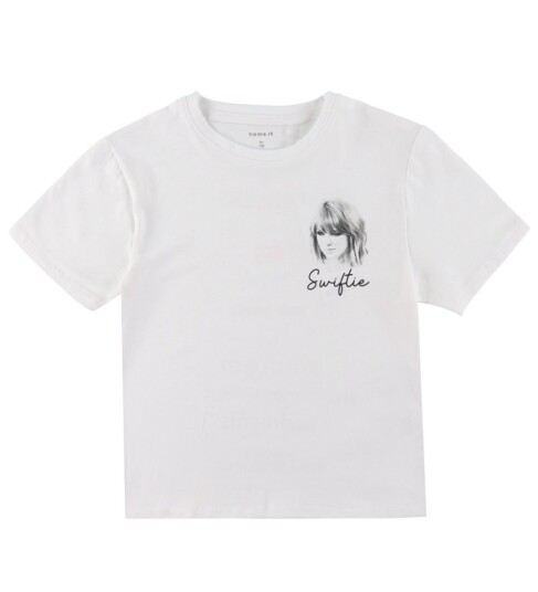 name it Nkffern Tswift Ss Nreg Top Sky White 122-128