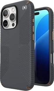 iPhone 16 Pro Speck Presidio2 Grip Hybrid-deksel - Grå