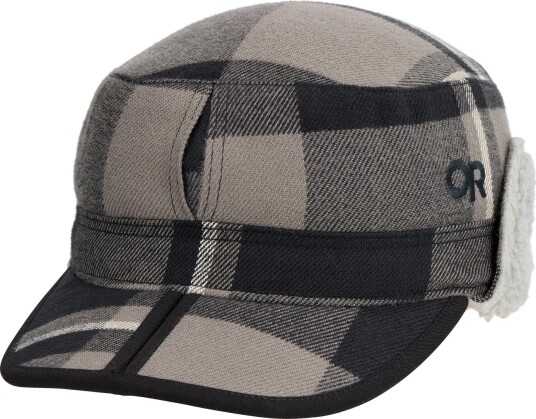 Outdoor Research Men's Yukon Cap Black/Pewter Plaid M