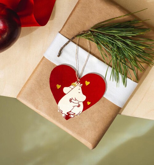 Mummi Hjerte ornament Tre 489-6416114974498
