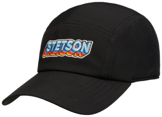 Stetson 5-Panel Stacked Letters Cap Black OSFA Stetson 5-Panel Stacked Letters Cap Black OSFA