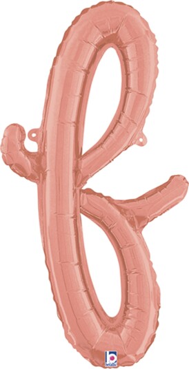 Ballongkungen Bokstavballong Script Roségull Bokstav F 34706RG