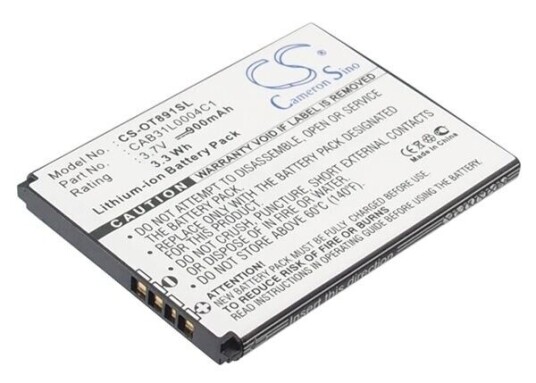Alcatel OT-890 batteri (900 mAh 3.7 V)