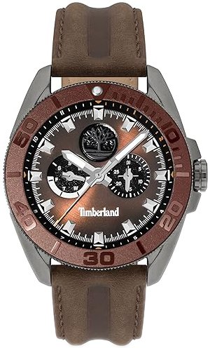 Timberland Herreklokke TDWGF2200902 Fairhill Brun/Lær Ø44 mm Timberland Herreklokke TDWGF2200902 Fairhill Brun/Lær Ø44 mm