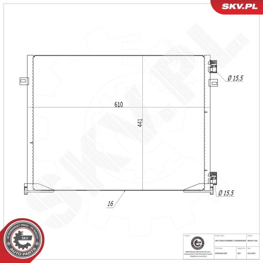 Kondensator ESEN SKV 86SKV106 Kondensator ESEN SKV 86SKV106