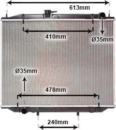 VAN WEZEL 13002300 Radiator motorkjøling VAN WEZEL 13002300 Radiator motorkjøling