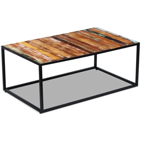 Salongbord gjenvunnet heltre 100x60x40 cm 8718475995142