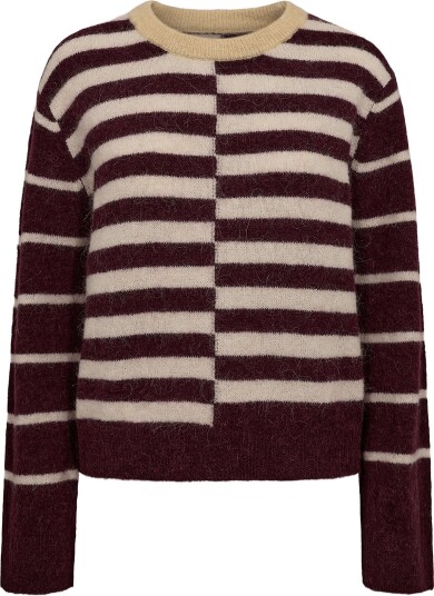 Nümph Nuriette Block Stripe Pullover FIG L Nümph Nuriette Block Stripe Pullover FIG L