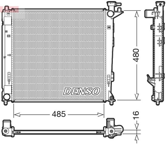 Radiator DENSO DRM41008 Radiator DENSO DRM41008